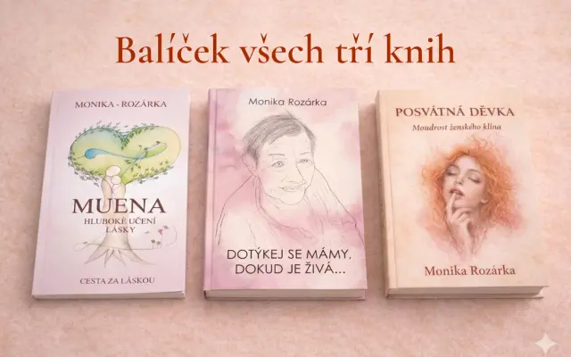 Balíček tří knih Moniky Rozárky
