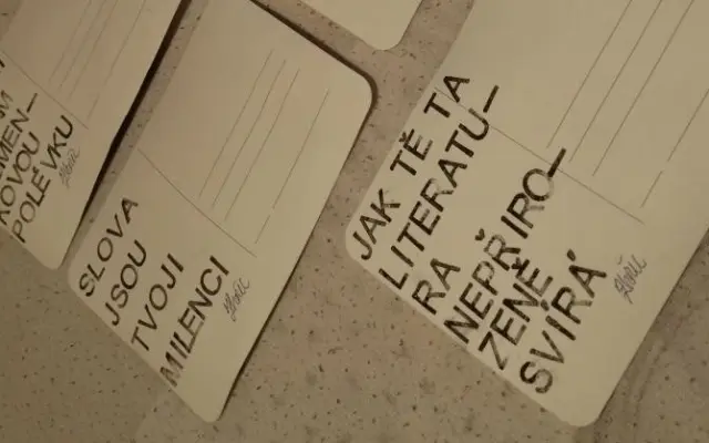 Ručně malovaný pohled od Antonína Zhořce