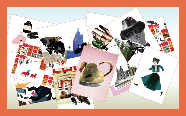 Pozdravy od Mileny & Franze: 10x pohlednice