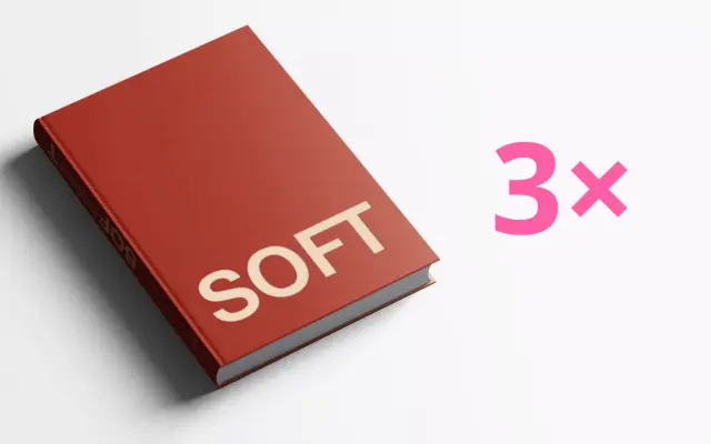 1x THREESOME: 3 knihy Soft + poštovné