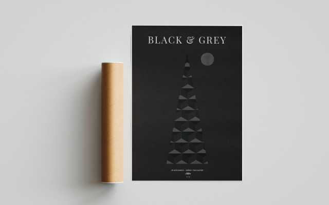 Autorský plakát Black & Grey