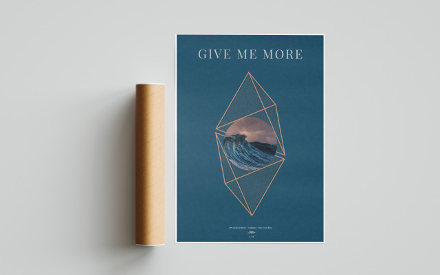 Autorský plakát Give me more
