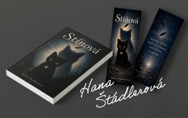 Stínová s podpisem a záložkou