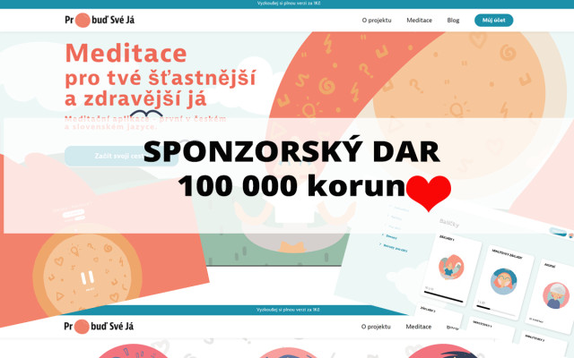 Sponzorský dar 100 000 Korun + členství napořád