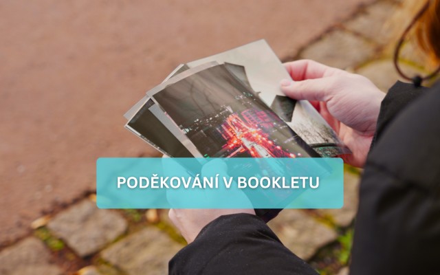 PODĚKOVÁNÍ V BOOKLETU