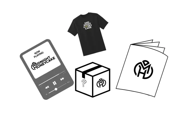 Triko + balíček Midnight Honeycake + Digitální album s bookletem