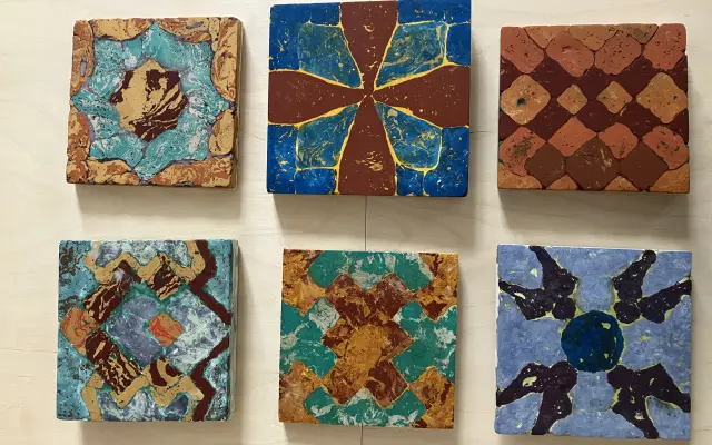 víkendový workshop tvorby z umělého mramoru