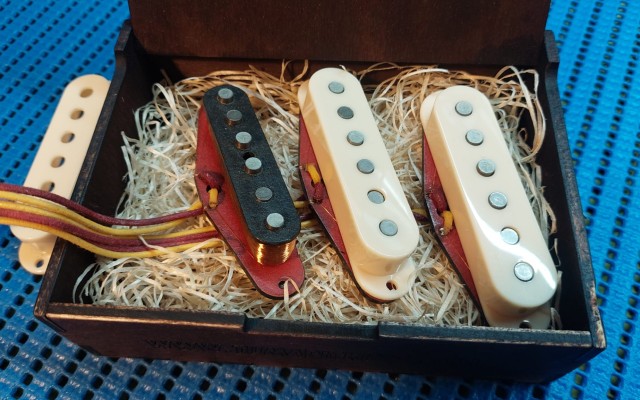 Raritní snímače Tůma Pickups na Stratocastera - vintage drát NOS '87