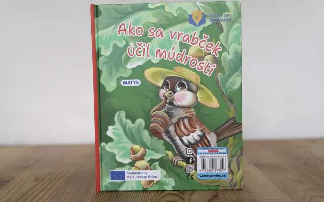 Dětská knížka Ako sa vrabček učil múdrosti