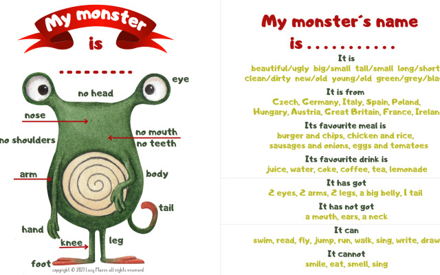 Monster Challenge pro školní děti v pdf verzi