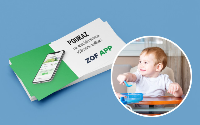 Chci DAROVAT poukaz RODIČŮM malých dětí na jednoroční používání aplikace ZOF s asistentem
