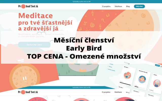 Měsíční členství - EARLY BIRD - TOP CENA - Omezené množství