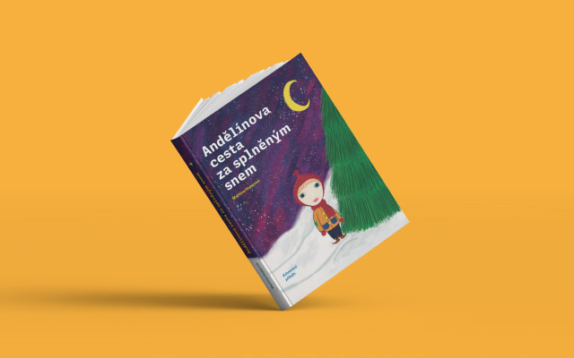 Dětská motivační knížka s věnováním - Andělínova cesta za splněným snem (včetně poštovného)