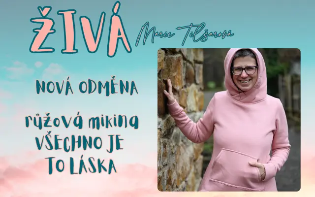 Růžová mikina VŠECHNO JE TO LÁSKA