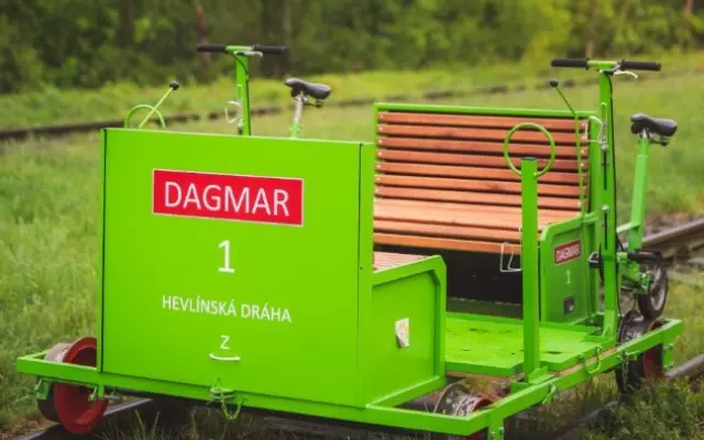 Projížďka na šlapací kolejové drezíně