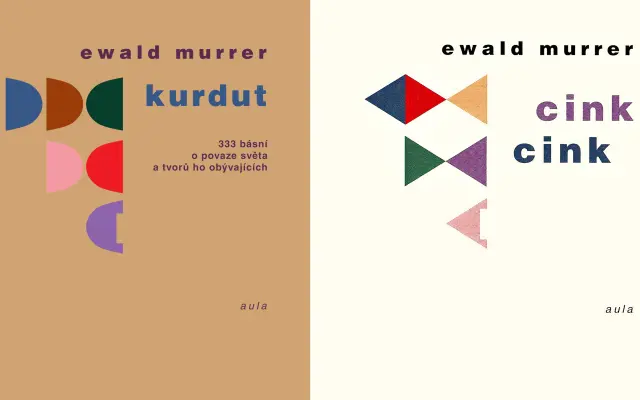Výtisky dvou knih Ewalda Murrera - Kurdut a Cink cink