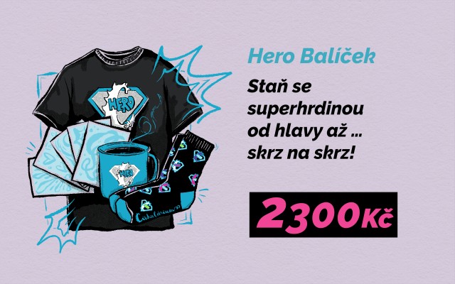 Hero Balíček - Staň se superhrdinou od hlavy až … skrz na skrz!