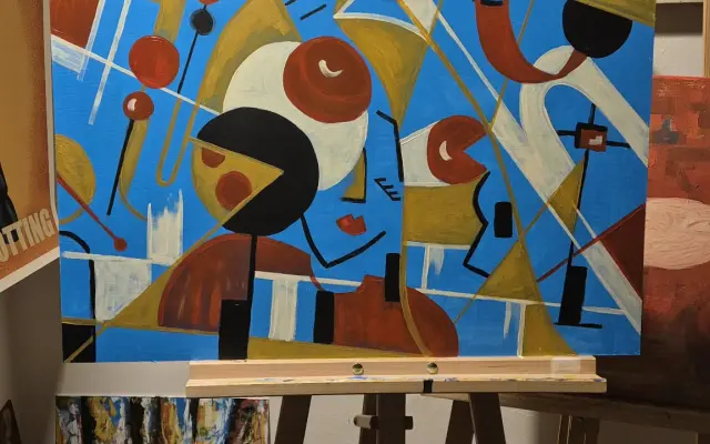 Original album artwork painting // Originál obrazu k albu (~800 EUR)