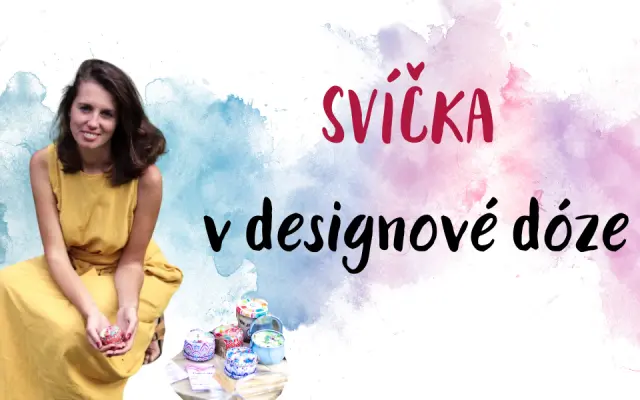 SVÍČKA V DESIGNOVÉ DÓZE