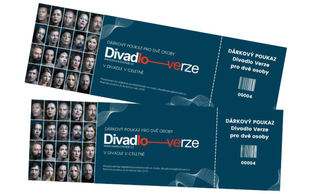 Dárkový poukaz pro dvě osoby na představení Divadla Verze v divadle v Celetné v Praze