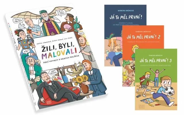 kniha ŽILI, BYLI, MALOVALI + balíček 3 dílů JÁ TO MĚL PRVNÍ!