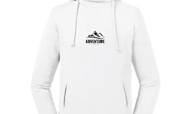 1x Mikina bílá unisex