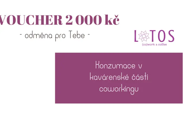 Voucher 2000 Kč do kavárny