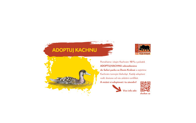 Adoptuj Kachnu - tvůj podpis na Dakarský Kachně a pomoc kachnám v Safari Parku ve Dvoře Králové.