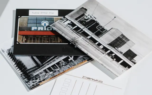 SÉRIE POHLEDNIC - výstavba a dokončení OD PRIOR