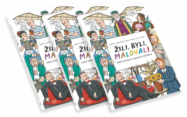 3 knihy ŽILI, BYLI, MALOVALI