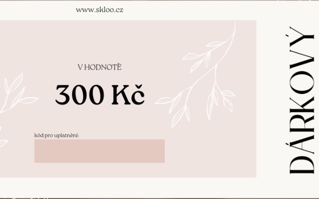 Poukaz na nákup v hodnotě 300 kč