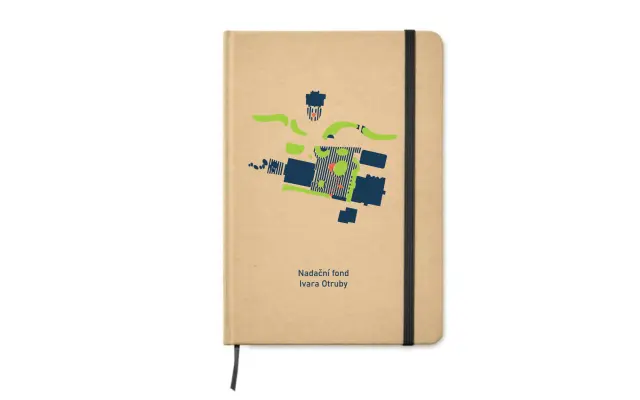 Zápisník s návrhem centra Chomutova