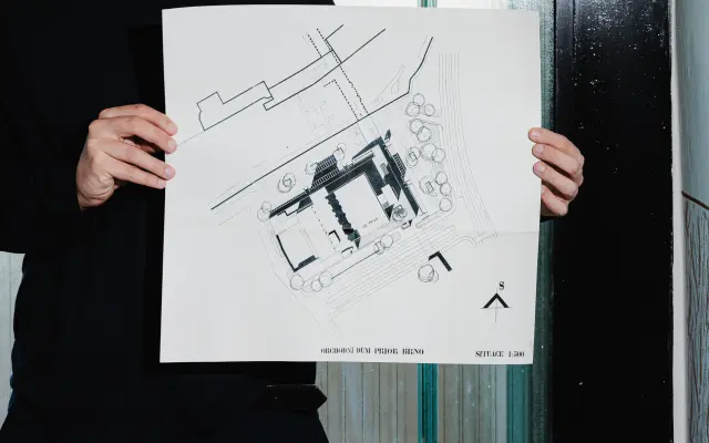 STUDIE OD PRIOR - print archivního výkresu: SITUACE 1:500