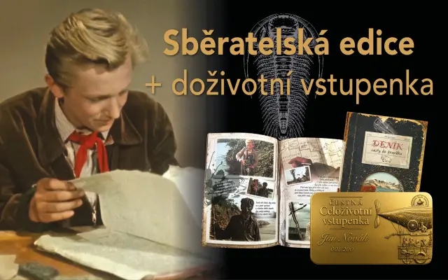 Sběratelská zlatá edice: Podepsané limitované vydání Deníku cesty do pravěku + celoživotní vstup do Muzea Karla Zemana