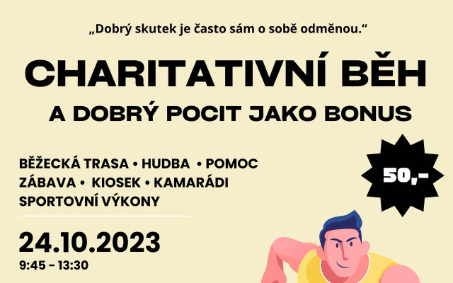 Charitativní běh pro Kryštůfka - ZŠ Gajdošova, Brno